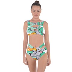 Mouse Cheese Tail Rat Hole Bandaged Up Bikini Set  by Simbadda