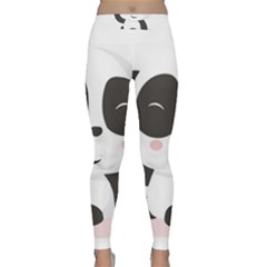 Panda Bear Funny Cute Classic Yoga Leggings by Simbadda