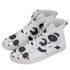 Panda Bear Funny Cute Women s Hi-top Skate Sneakers by Simbadda