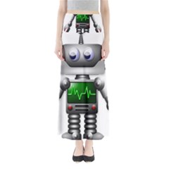 Robot Full Length Maxi Skirt by Simbadda