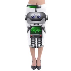 Robot Midi Pencil Skirt