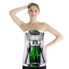 Robot Strapless Top by Simbadda