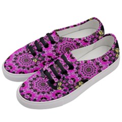 Namaste Decorative Flower Pattern Of Floral Women s Classic Low Top Sneakers by pepitasart