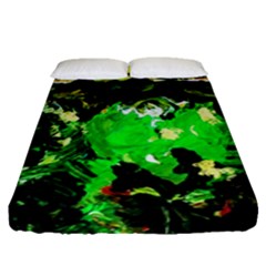 Old Tree And House With An Arch 6 Fitted Sheet (queen Size) by bestdesignintheworld