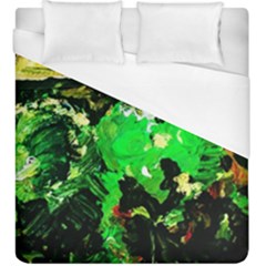 Old Tree And House With An Arch 6 Duvet Cover (king Size) by bestdesignintheworld