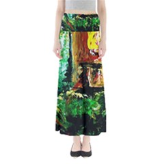 Old Tree And House With An Arch 5 Full Length Maxi Skirt by bestdesignintheworld