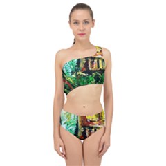 Old Tree And House With An Arch 5 Spliced Up Two Piece Swimsuit by bestdesignintheworld