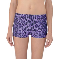 Purple Leopard Print Boyleg Bikini Bottoms by CasaDiModa