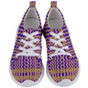 Purple Yellow Wavey Lines Women s Lightweight Sports Shoes View1