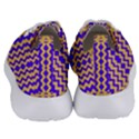 Purple Yellow Wavey Lines Women s Lightweight Sports Shoes View4