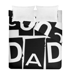 Cool Dad Typography Duvet Cover Double Side (full/ Double Size) by yoursparklingshop