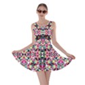 Multicolored Abstract Geometric Pattern Skater Dress View1