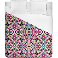 Multicolored Abstract Geometric Pattern Duvet Cover (california King Size) by dflcprints