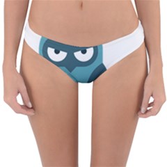 Owl Comic Animal Reversible Hipster Bikini Bottoms by Simbadda