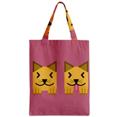 Pet Animal Feline Domestic Animals Zipper Classic Tote Bag by Simbadda