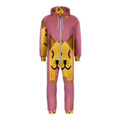 Pet Animal Feline Domestic Animals Hooded Jumpsuit (kids)