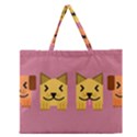 Pet Animal Feline Domestic Animals Zipper Large Tote Bag View1