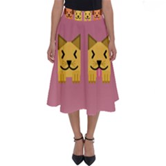 Pet Animal Feline Domestic Animals Perfect Length Midi Skirt by Simbadda