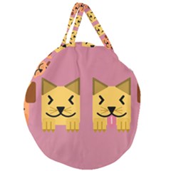 Pet Animal Feline Domestic Animals Giant Round Zipper Tote by Simbadda