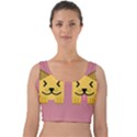 Pet Animal Feline Domestic Animals Velvet Crop Top View1