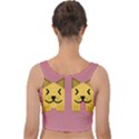 Pet Animal Feline Domestic Animals Velvet Crop Top View2