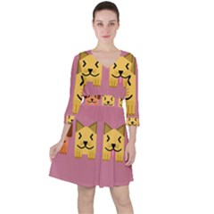 Pet Animal Feline Domestic Animals Ruffle Dress by Simbadda