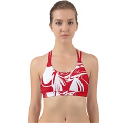 Cock Logo Emblem Symbol France Back Web Sports Bra by Simbadda