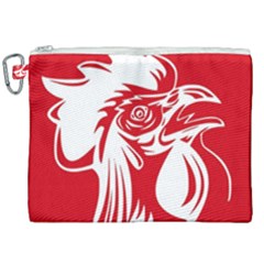 Cock Logo Emblem Symbol France Canvas Cosmetic Bag (xxl) by Simbadda