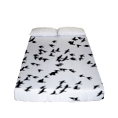 Flock Birds Animals Flying Fitted Sheet (Full/ Double Size)