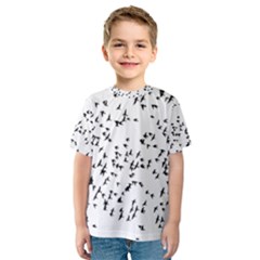 Flock Birds Animals Flying Kids  Sport Mesh Tee