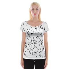 Flock Birds Animals Flying Cap Sleeve Tops