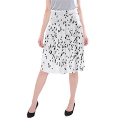 Flock Birds Animals Flying Midi Beach Skirt