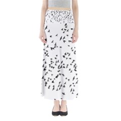 Flock Birds Animals Flying Full Length Maxi Skirt