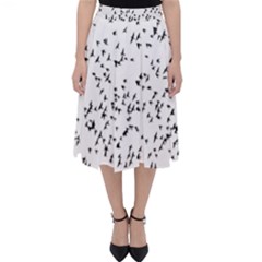 Flock Birds Animals Flying Folding Skater Skirt