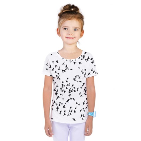 Flock Birds Animals Flying Kids  One Piece Tee by Simbadda