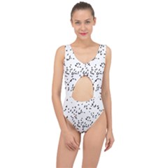 Flock Birds Animals Flying Center Cut Out Swimsuit