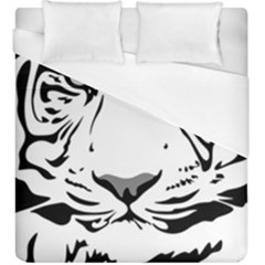 Tiger Pattern Animal Design Flat Duvet Cover (king Size) by Simbadda