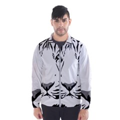 Tiger Pattern Animal Design Flat Windbreaker (men) by Simbadda