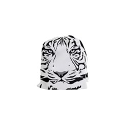 Tiger Pattern Animal Design Flat Drawstring Pouches (xs)  by Simbadda