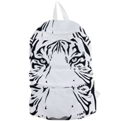 Tiger Pattern Animal Design Flat Foldable Lightweight Backpack