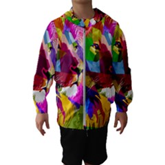 Animal Colorful Decoration Lion Hooded Windbreaker (kids) by Simbadda