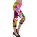 Animal Colorful Decoration Lion Lightweight Velour Capri Leggings  View4