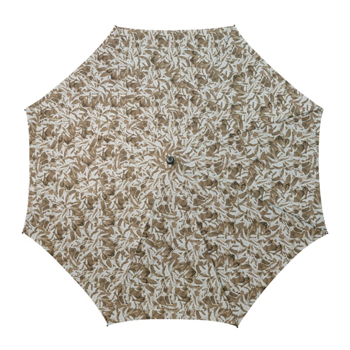 Leaves Texture Pattern Golf Umbrellas