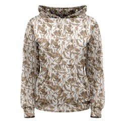 Leaves Texture Pattern Women s Pullover Hoodie by dflcprints