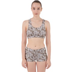 Leaves Texture Pattern Work It Out Gym Set by dflcprints