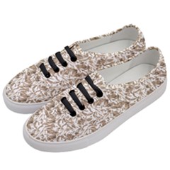 Leaves Texture Pattern Women s Classic Low Top Sneakers by dflcprints