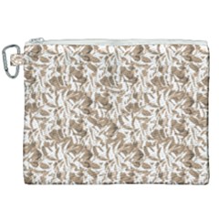 Leaves Texture Pattern Canvas Cosmetic Bag (xxl) by dflcprints