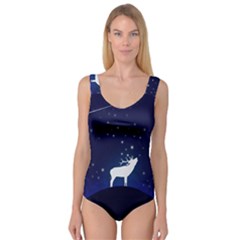 Design Painting Sky Moon Nature Princess Tank Leotard  by Simbadda