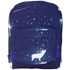 Design Painting Sky Moon Nature Full Print Backpack by Simbadda