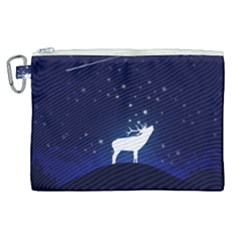 Design Painting Sky Moon Nature Canvas Cosmetic Bag (xl) by Simbadda